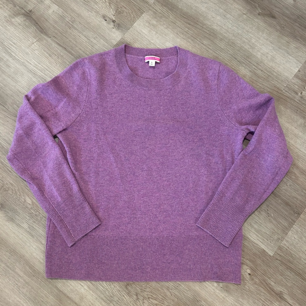 J. Crew 100% Cashmere Crew Neck Sweater